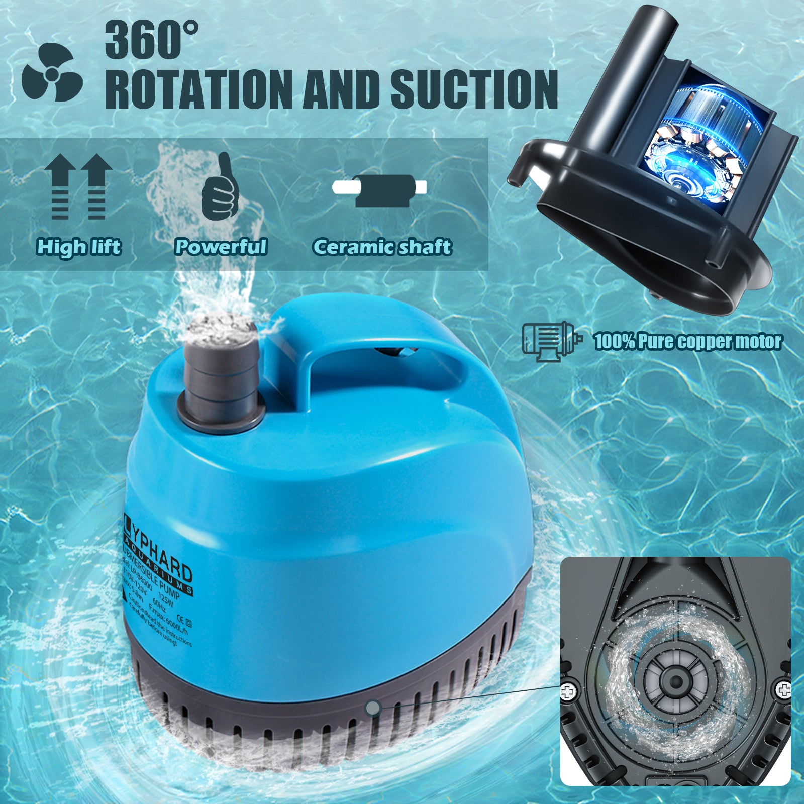 Submersible Water Pump 125W